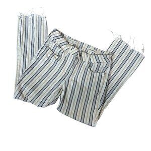 ANTHROPOLOGIE Pilcro High Rise Bootcut Striped Denim Jean Jeans Size 25